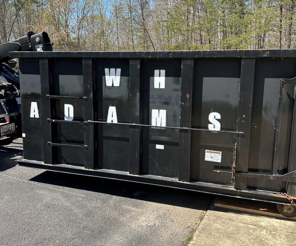 wh adams dumpster